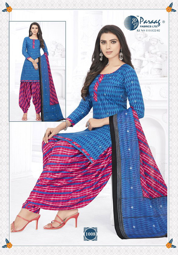 Paraag Mahi 3 Regular Wear Printed Designer Cotton Dress Material Collection 